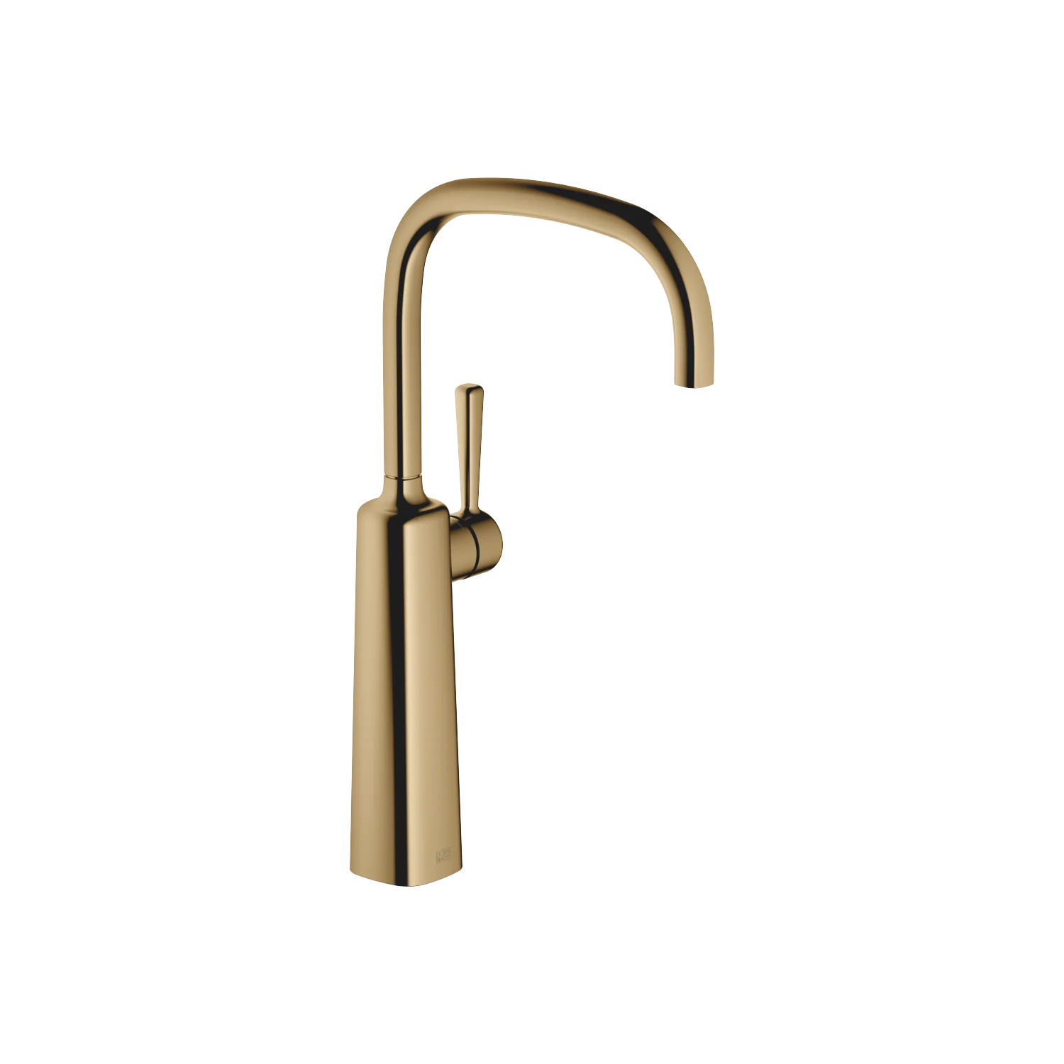 Dornbracht COYA Waschtisch-Einhandbatterie mit erhöhtem Standfuß - Dark Brass gebürstet (PVD), Ausladung 200 mm, Armaturenhöhe 401 mm,