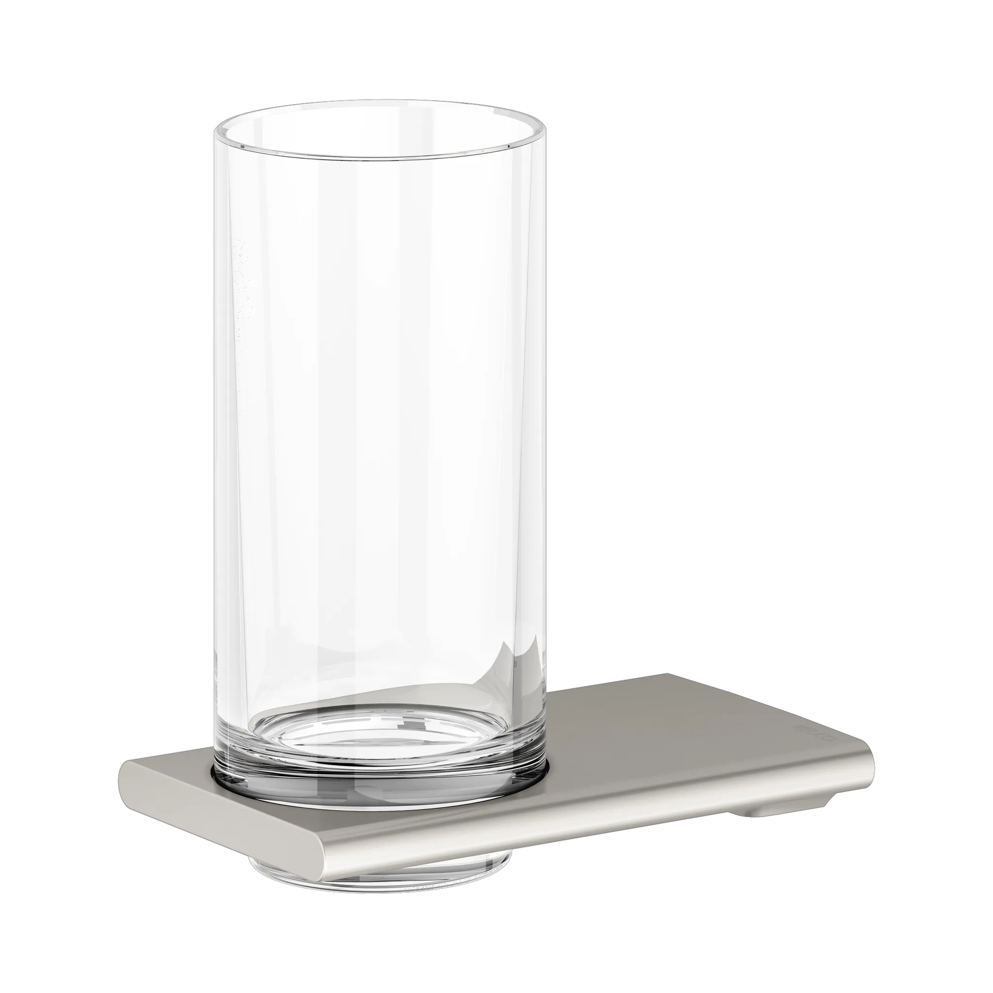Edition 400 11550059000 Glashalter mit Echtkristall-Glas Nickel gebürstet