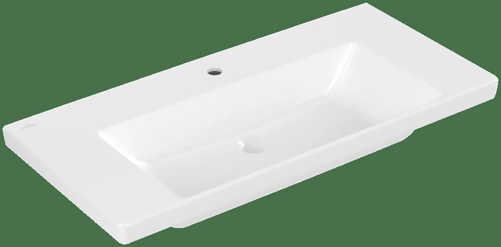 Villeroy & Boch Subway 3.0 Schrankwaschtisch TitanCeram 1000x470mm Rechteck 1HL o. ÜL Weiß Alpin