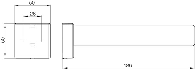 emco Reservetoilettenpapierhalter „cue“ 5 × 18,6 × 5 cm in chrom