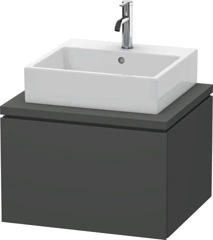 Duravit Waschtischunterschrank wandhängend „L-Cube“ 62 × 40 × 54,7 cm Graphit Matt Duravit Waschtischunterschrank wandhängend „L-Cube“ 62 × 40 × 54,7 cm Graphit Matt