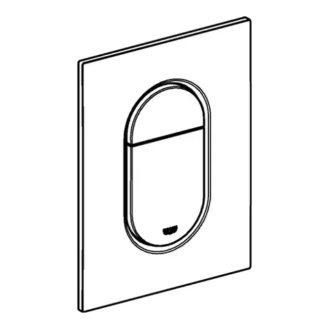 Grohe Arena Cosmopolitan S WC-Betätigung, 130 x 172 mm, chrom Grohe Arena Cosmopolitan S WC-Betätigung, 130 x 172 mm, chrom