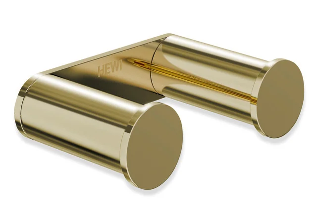 HEWI System 162 Doppelhaken, Edelstahl PVD, Messing glänzend