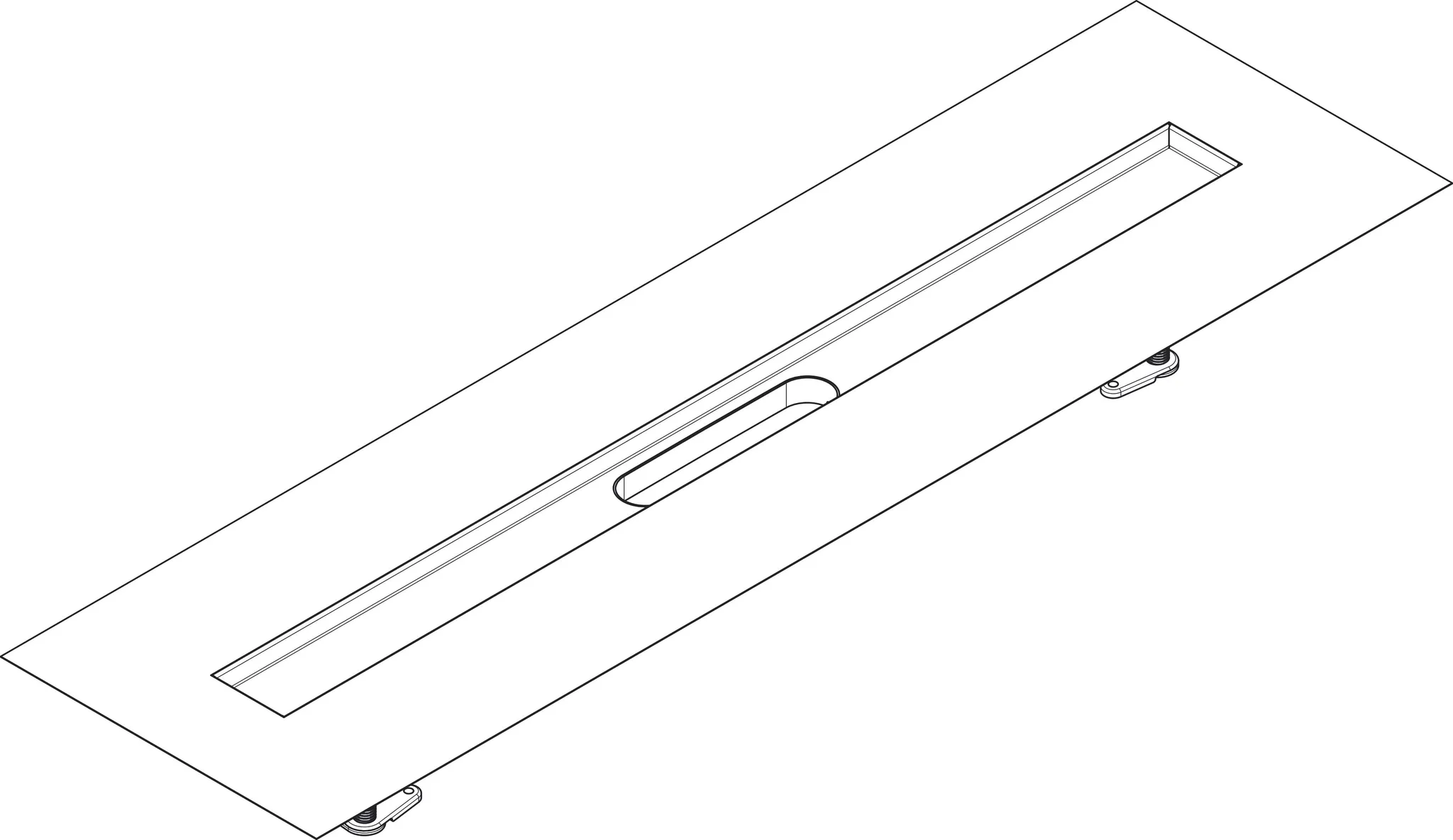 uBox universal Installationsset 1000 mm für befliesbare Duschrinnen uBox universal Installationsset 1000 mm für befliesbare Duschrinnen