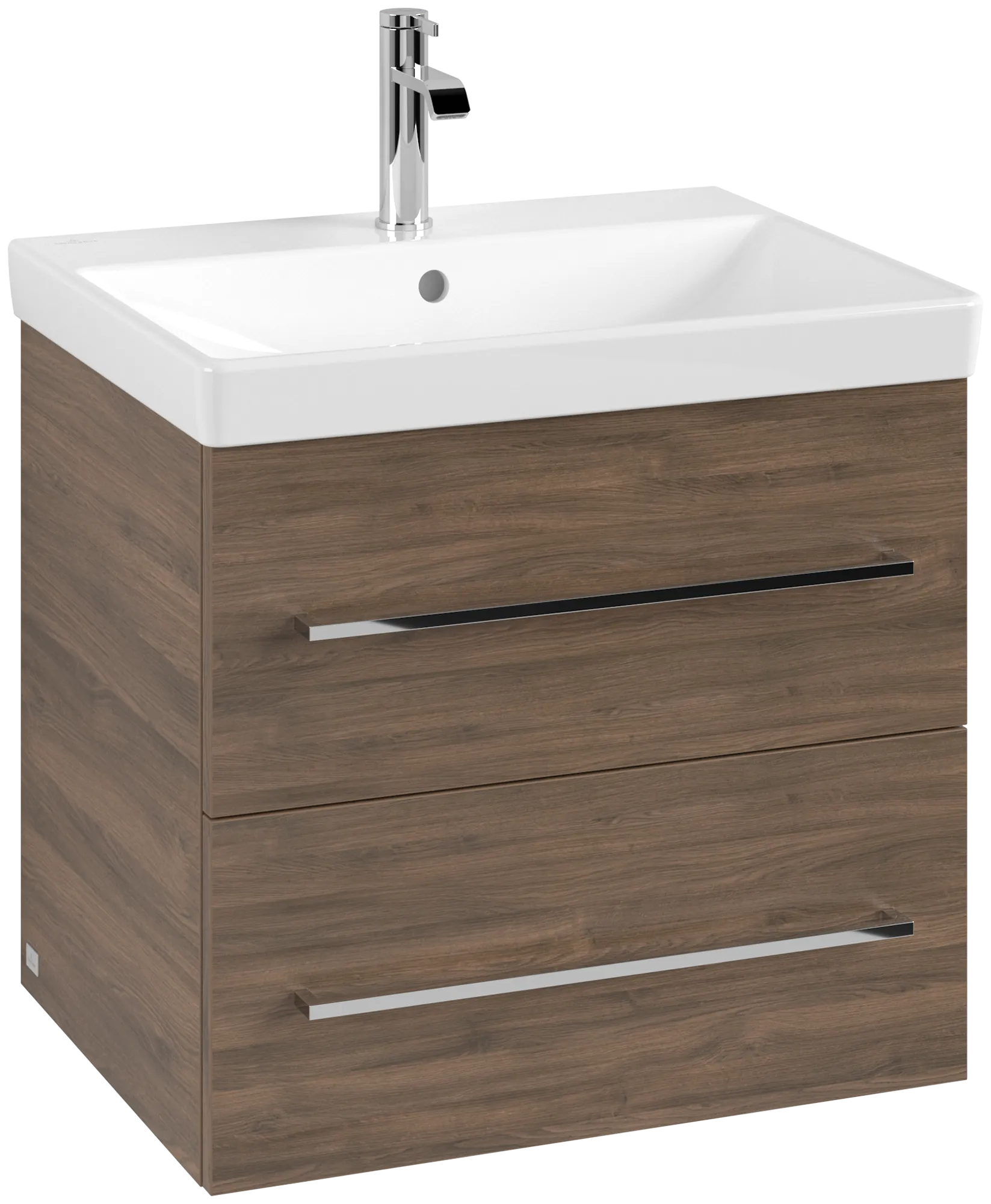 Villeroy & Boch Waschtischunterschrank „Avento“ für Schrankwaschtisch 58 × 51,4 × 45,2 × 45,2 cm Arizona Oak, Soft Closing