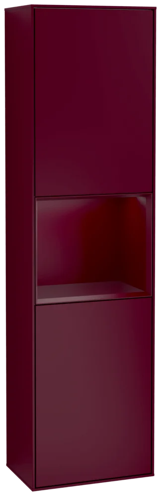 Villeroy & Boch Hochschrank Finion F460HB 418x1516x270 mm, Peony Matt Lacquer, 2 Türen, Beleuchtung, Push-to-open, SoftClosing Villeroy & Boch Hochschrank Finion F460HB 418x1516x270 mm, Peony Matt Lacquer, 2 Türen, Beleuchtung, Push-to-open, SoftClosing