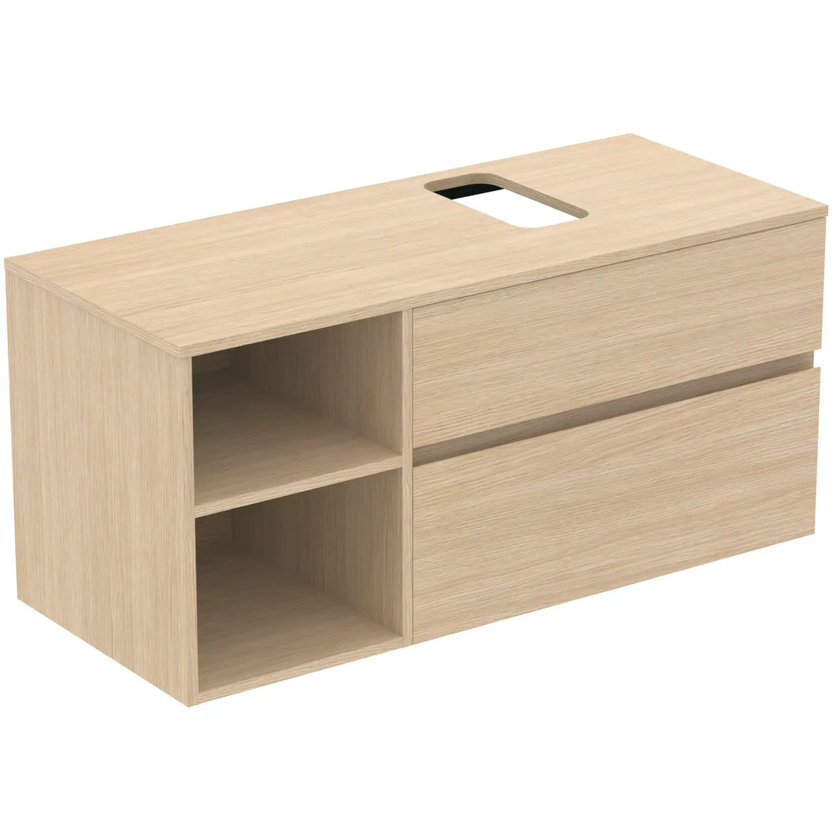 Ideal Standard Waschtischunterschrank „Finesse“ 120,2 × 55,8 × 50,5 cm Eiche weiß