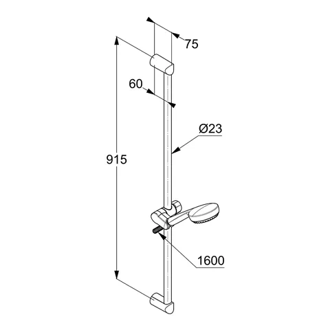 Kludi LOGO 3S Brause-Set mit Wandstange chrom Kludi LOGO 3S Brause-Set mit Wandstange chrom