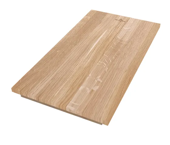 Universelles Holzschneidebrett aus europäischer Eiche Zubehör 8K4400, 600 x 320 mm, aus Holz