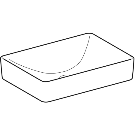Aufsatzwaschtisch „Variform“, rechteckig 55 × 40 cm 