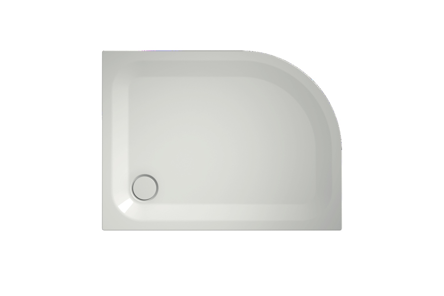 Bette viertelkreis Duschwanne „BetteCorner“ 90 × 100 cm in Weiß