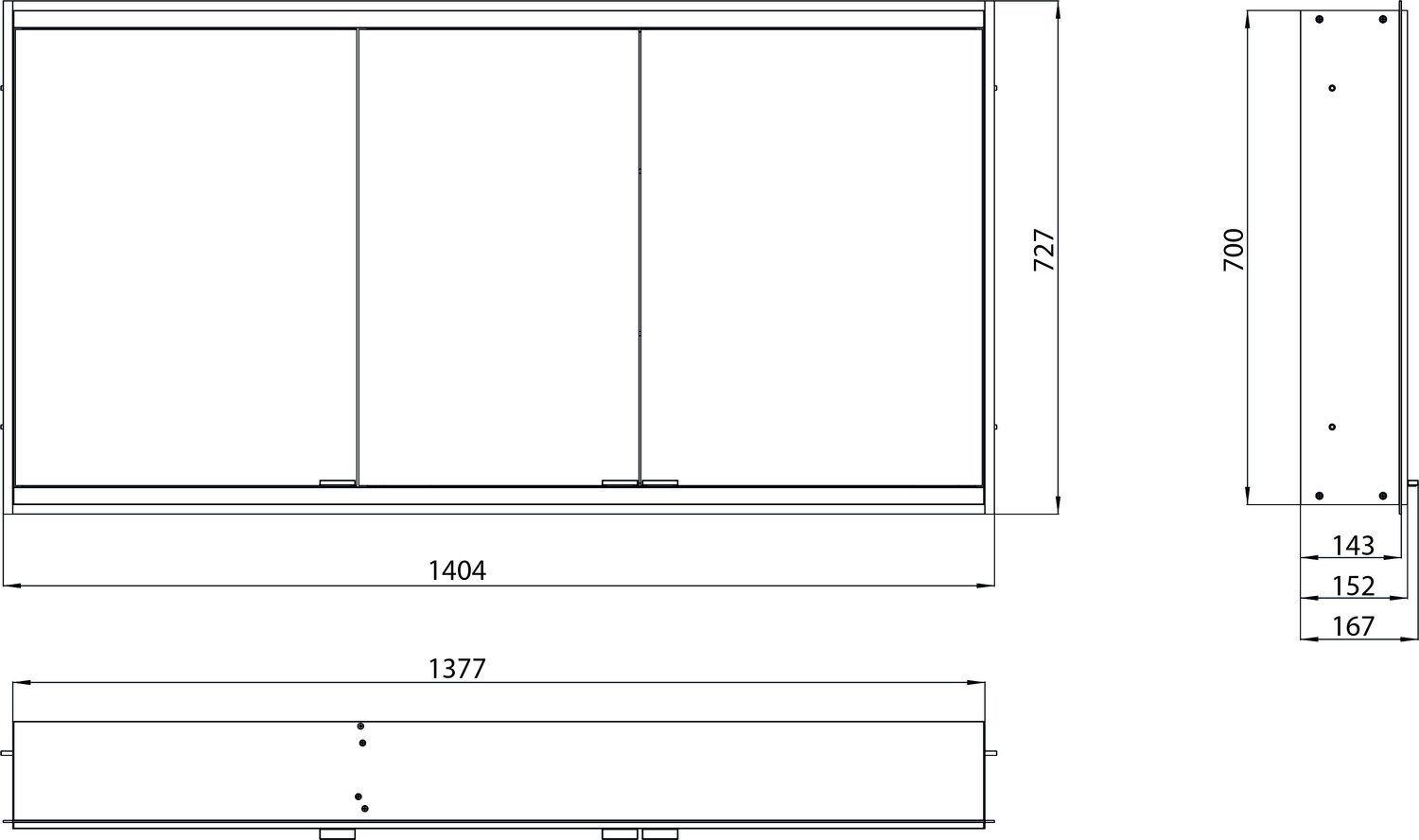 emco Spiegelschrank „prime 2“ Facelift 140,4 × 73 × 16,7 cm