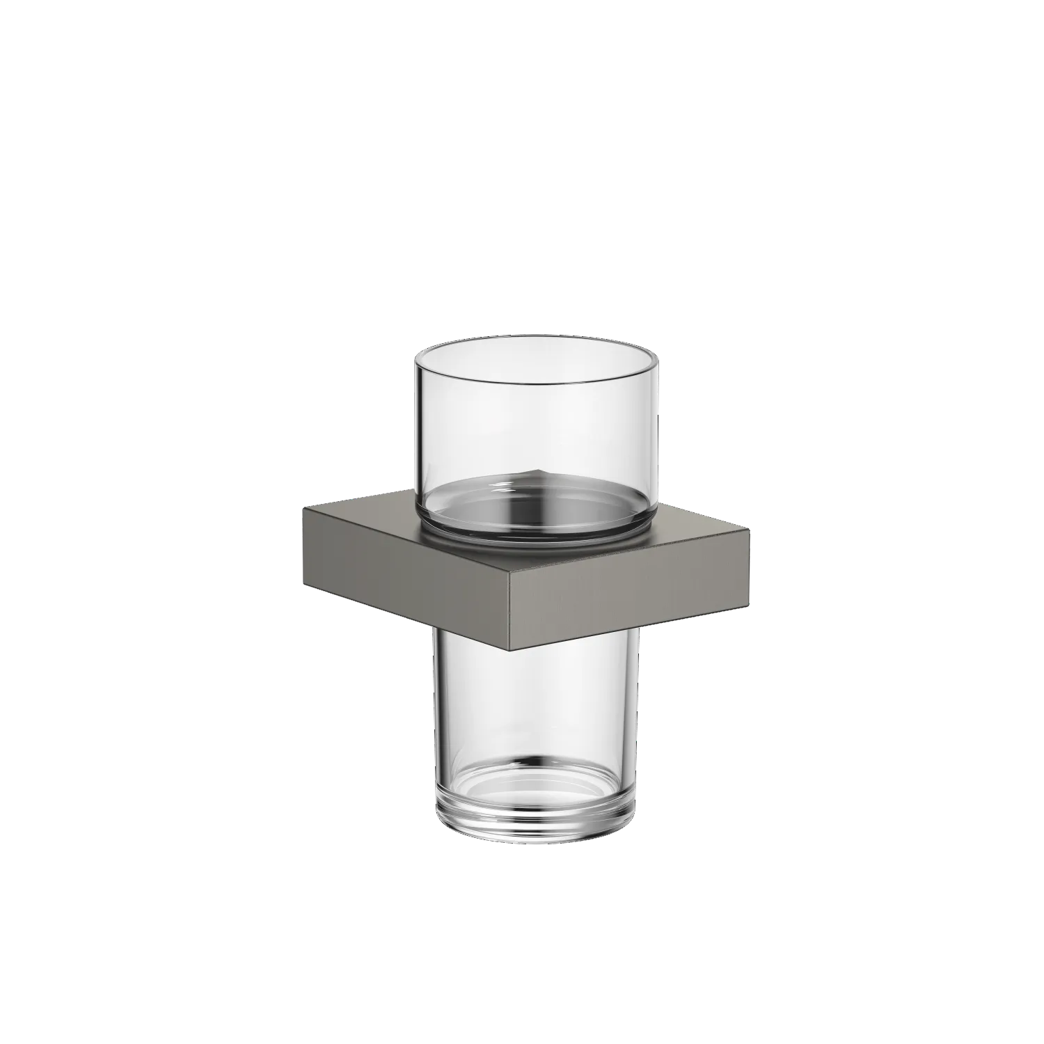 Dornbracht Glashalter, Wandmodell Dark Platinum gebürstet 83400780