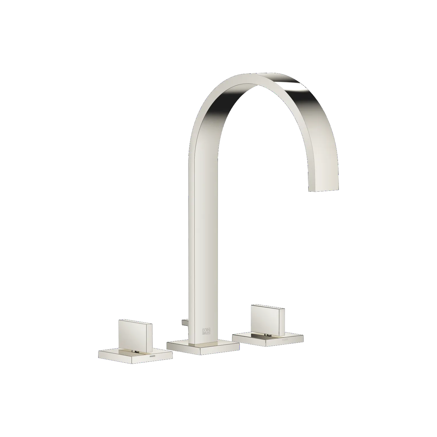 Dornbracht MEM Waschtisch-Dreilochbatterie mit Ablaufgarnitur - Platin