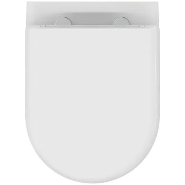 Wand-WC-Kombipaket Exacto, ohne Spülrand, mit Softclosing, 355x480x350mm, Weiß Wand-WC-Kombipaket Exacto, ohne Spülrand, mit Softclosing, 355x480x350mm, Weiß