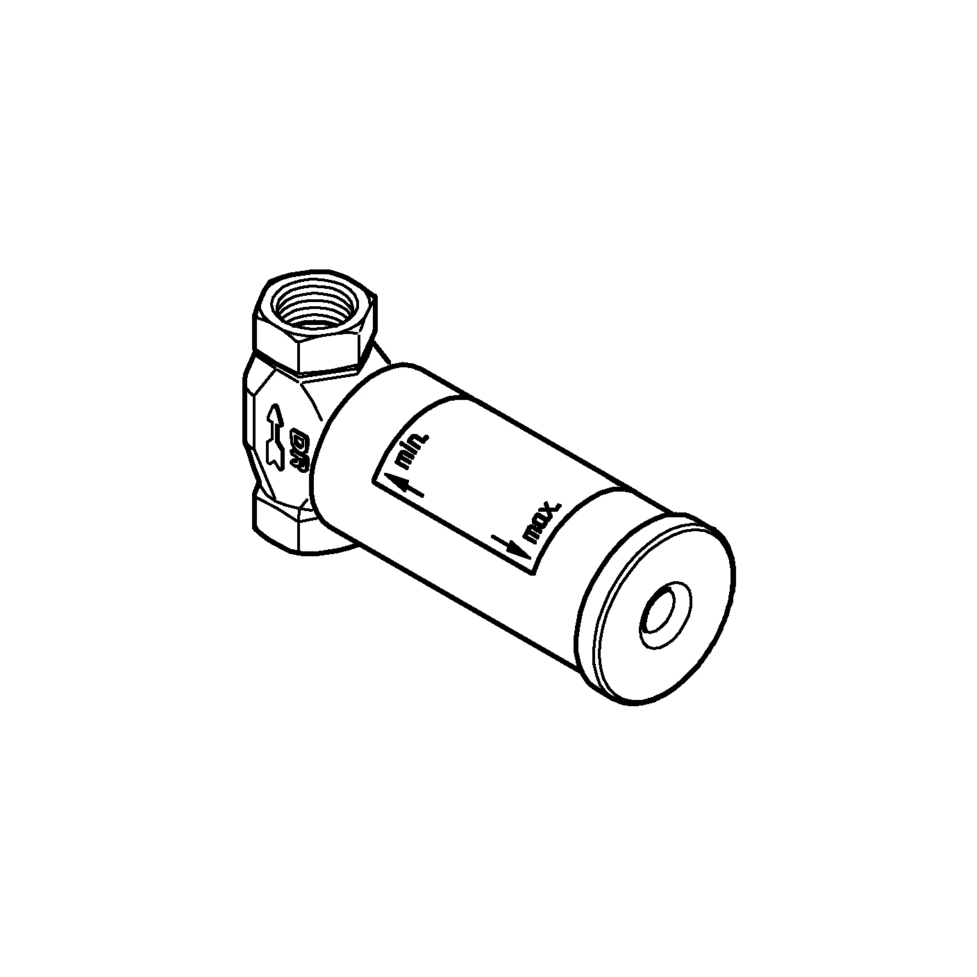 Unterputz-Ventil Unterteil 29800_2, DN 15, vormontiertes Oberteil 1/2″, kurze Spindel, Gewindeanschluss 1/2″, mit Dichtmanschette, für normgerechte Wanddurchführung bei Wassereinwirkung nach DIN 18534:2017