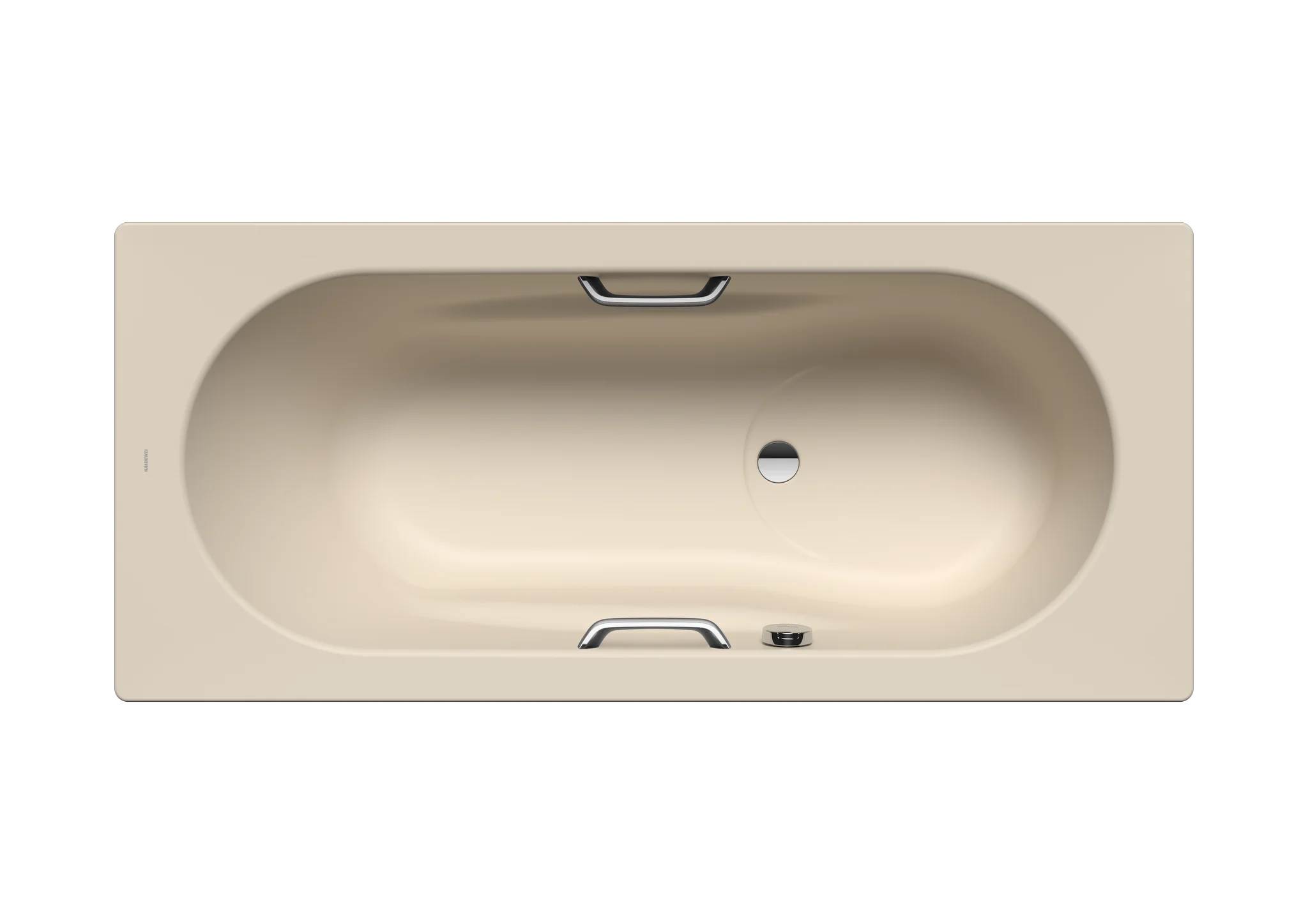 Kaldewei VAIO SET STAR Badewanne, warm beige 20, 1600x700 mm, mit integrierten Armlehnen und seitlichem Überlauf