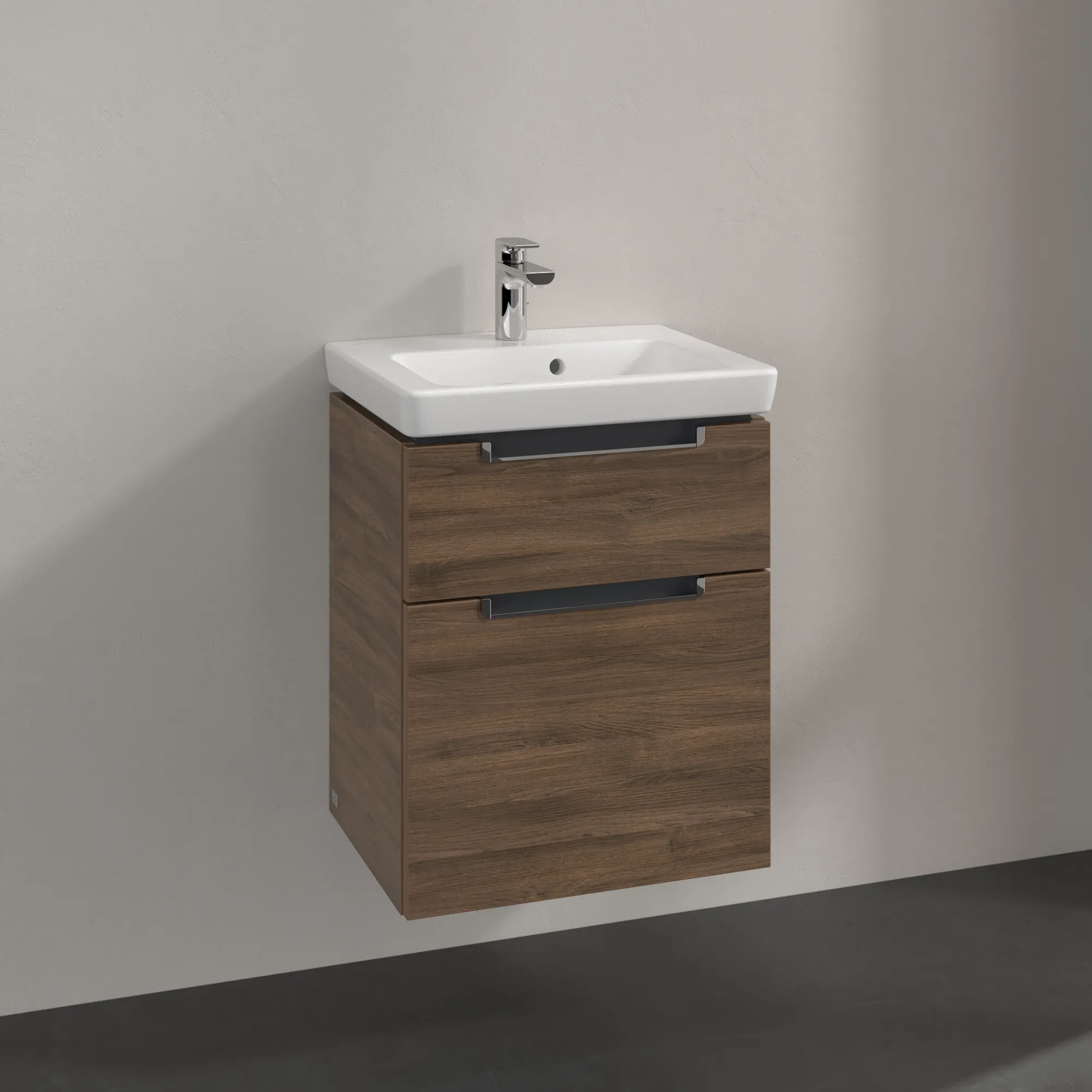 Villeroy & Boch Waschbeckenunterschrank Subway 2.0, Arizona Oak, 485x380 mm, Höhe 590 mm, mit SoftClosing, 1 Waschbecken