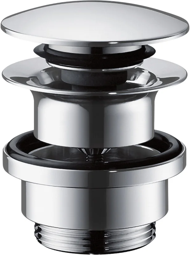 Hansgrohe AXOR Ablaufventil Push-Open Chrom DN32 mit Überlaufloch für Waschtisch und Bidetmischer