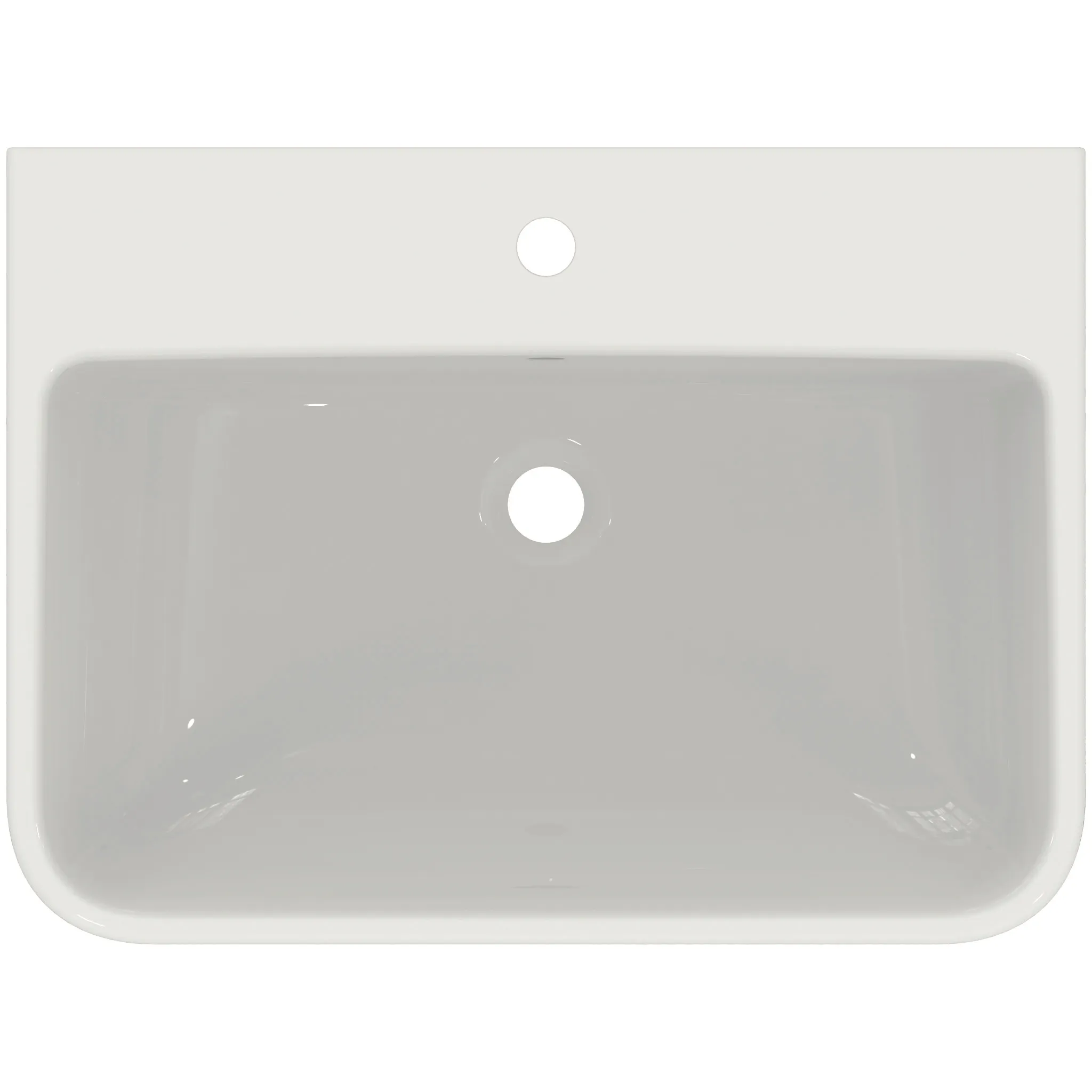 Waschbecken „i.lifeB“ 65 × 48 × 18 cm, Hahnlochposition mittig