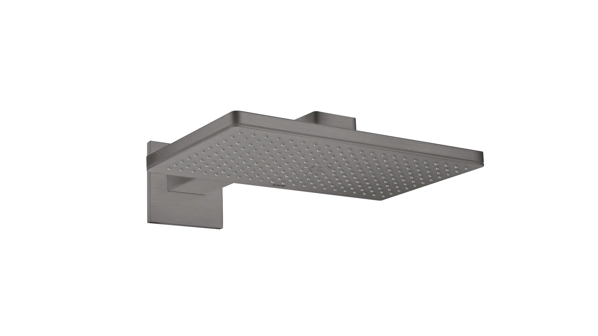 Hansgrohe AXOR ShowerSolutions Kopfbrause 460⁄300 1jet mit Brausearm und eckiger Rosette, Brushed Black Chrome Hansgrohe AXOR ShowerSolutions Kopfbrause 460⁄300 1jet mit Brausearm und eckiger Rosette, Brushed Black Chrome