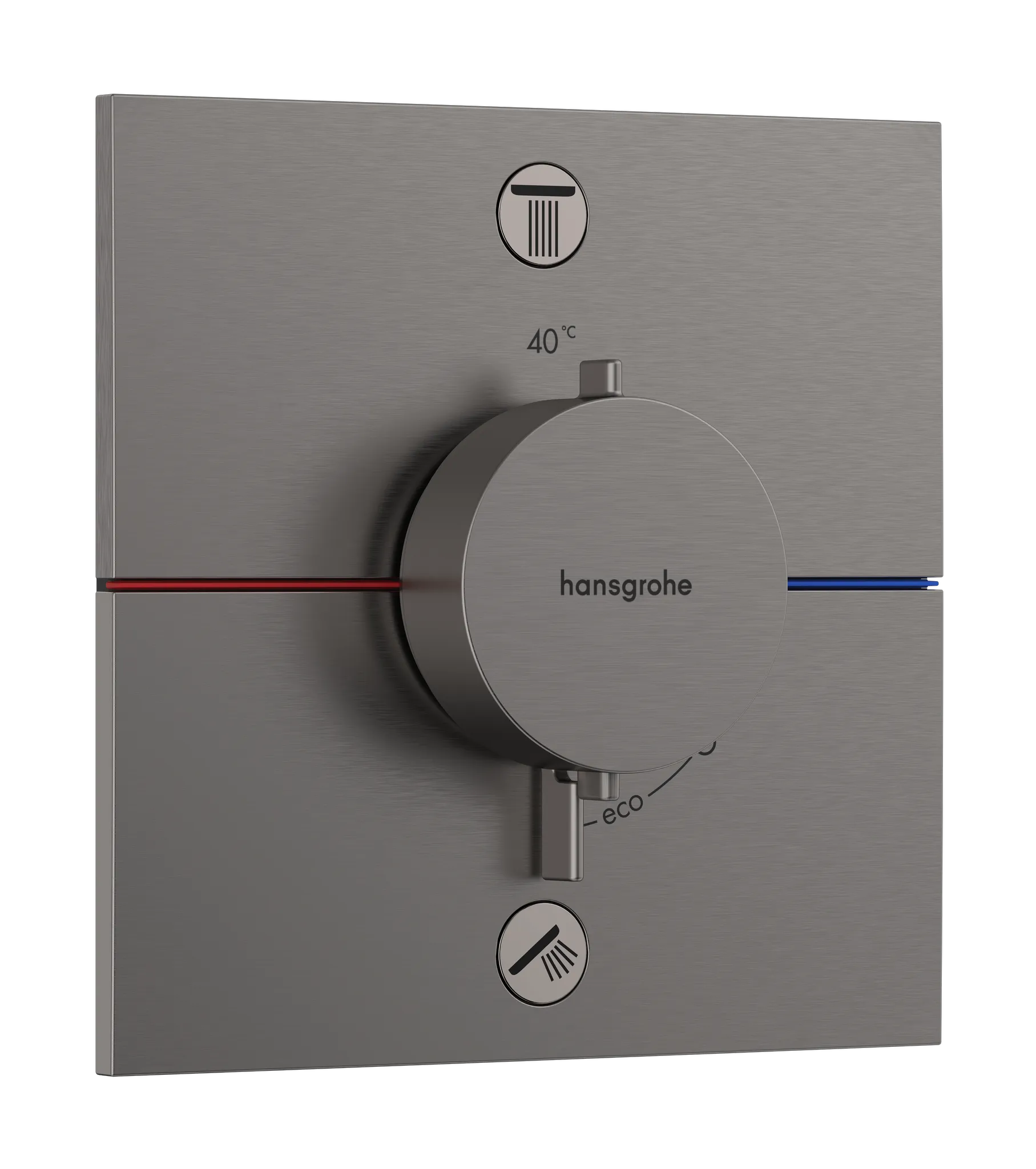 Hansgrohe ShowerSelect Comfort E Thermostat Unterputz für 2 Verbraucher Brushed Black Chrome Hansgrohe ShowerSelect Comfort E Thermostat Unterputz für 2 Verbraucher Brushed Black Chrome