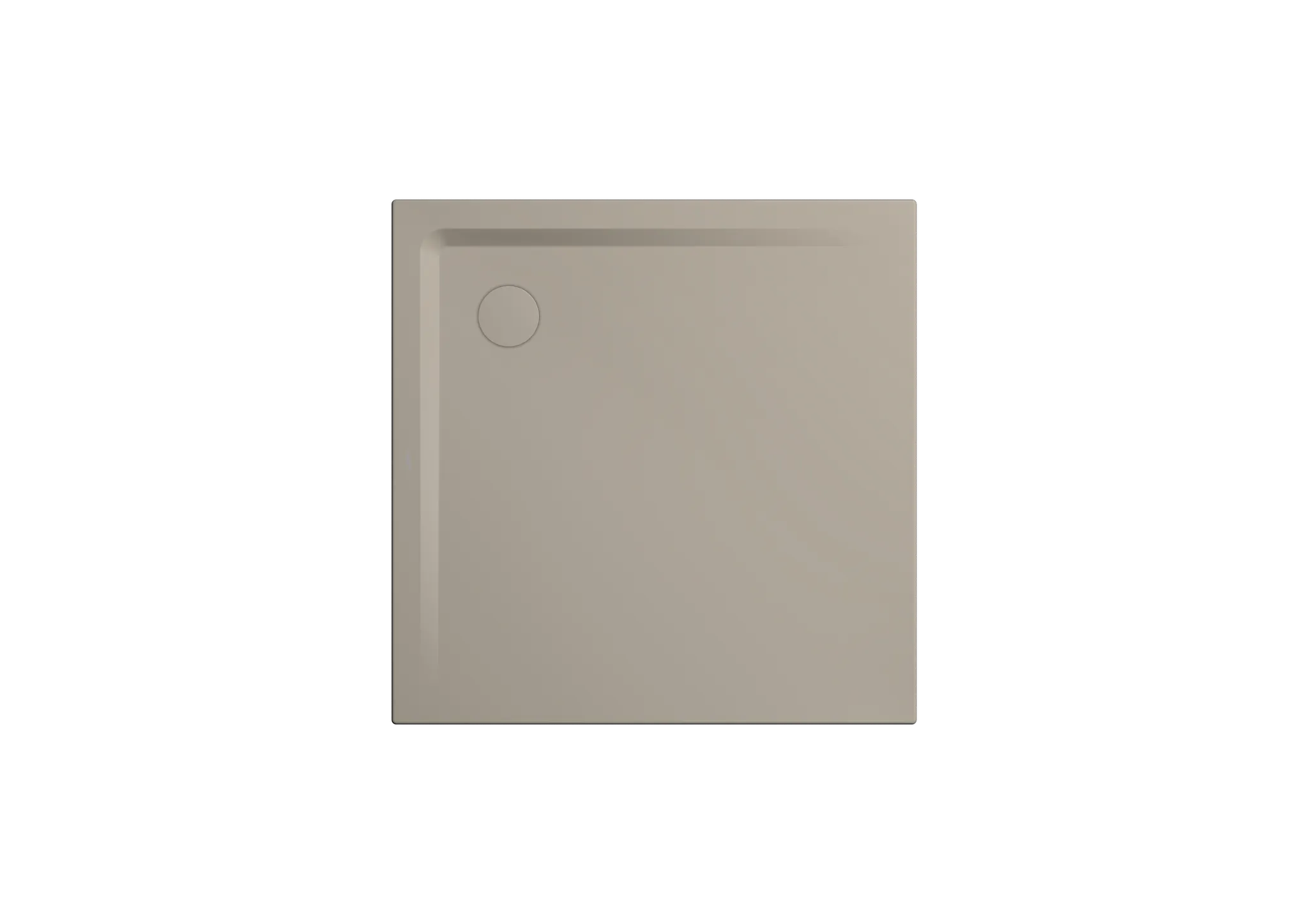 Kaldewei Duschwanne „Superplan“ 120 × 120 cm ohne Oberflächenbeschichtung, mit Antislip Secure Plus, in warm grey 30