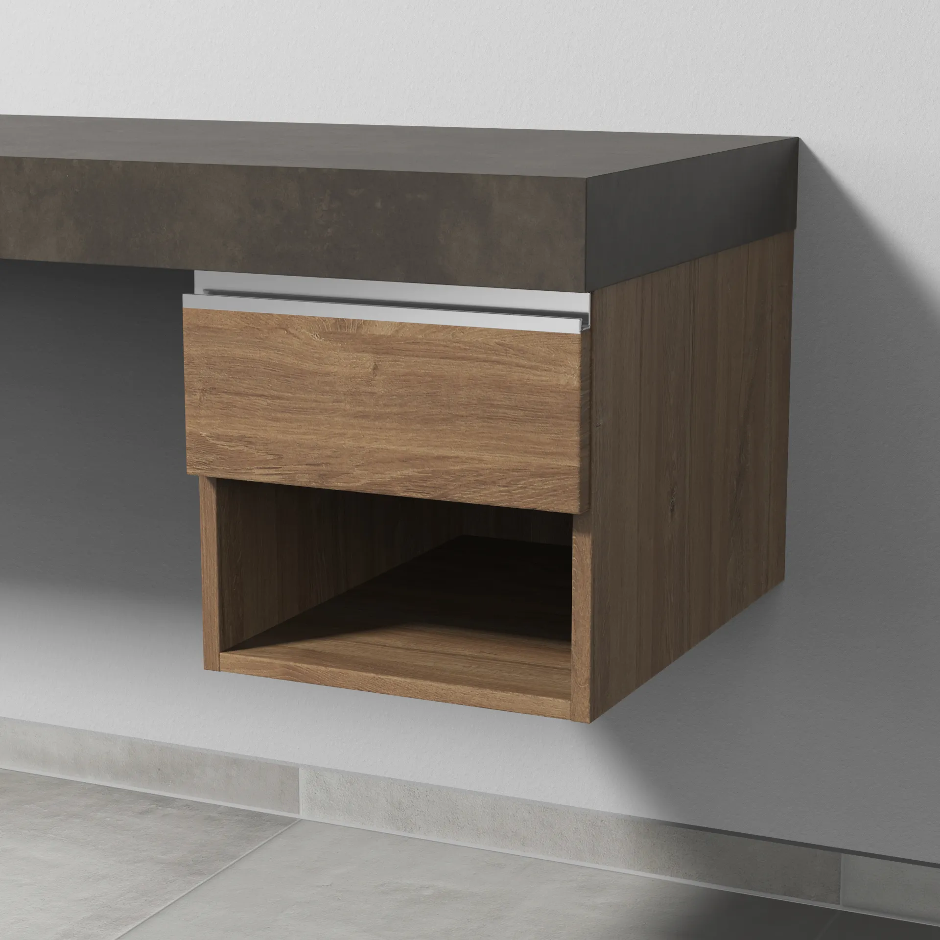 Sanipa Anbauschrank „2morrow“ 350 × 340 × 520 mm in Eiche Kansas