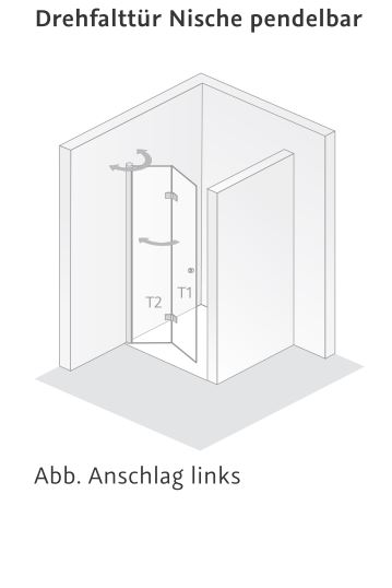 HSK teilgerahmte Duschtür Drehfalttür „Atelier Plan“ für Nische Glas Linea 01 (80 cm), Profile Chromoptik (Alu Hochglanz poliert), B: 900 mm H: 2000 mm HSK teilgerahmte Duschtür Drehfalttür „Atelier Plan“ für Nische Glas Linea 01 (80 cm), Profile Chromoptik (Alu Hochglanz poliert), B: 900 mm H: 2000 mm
