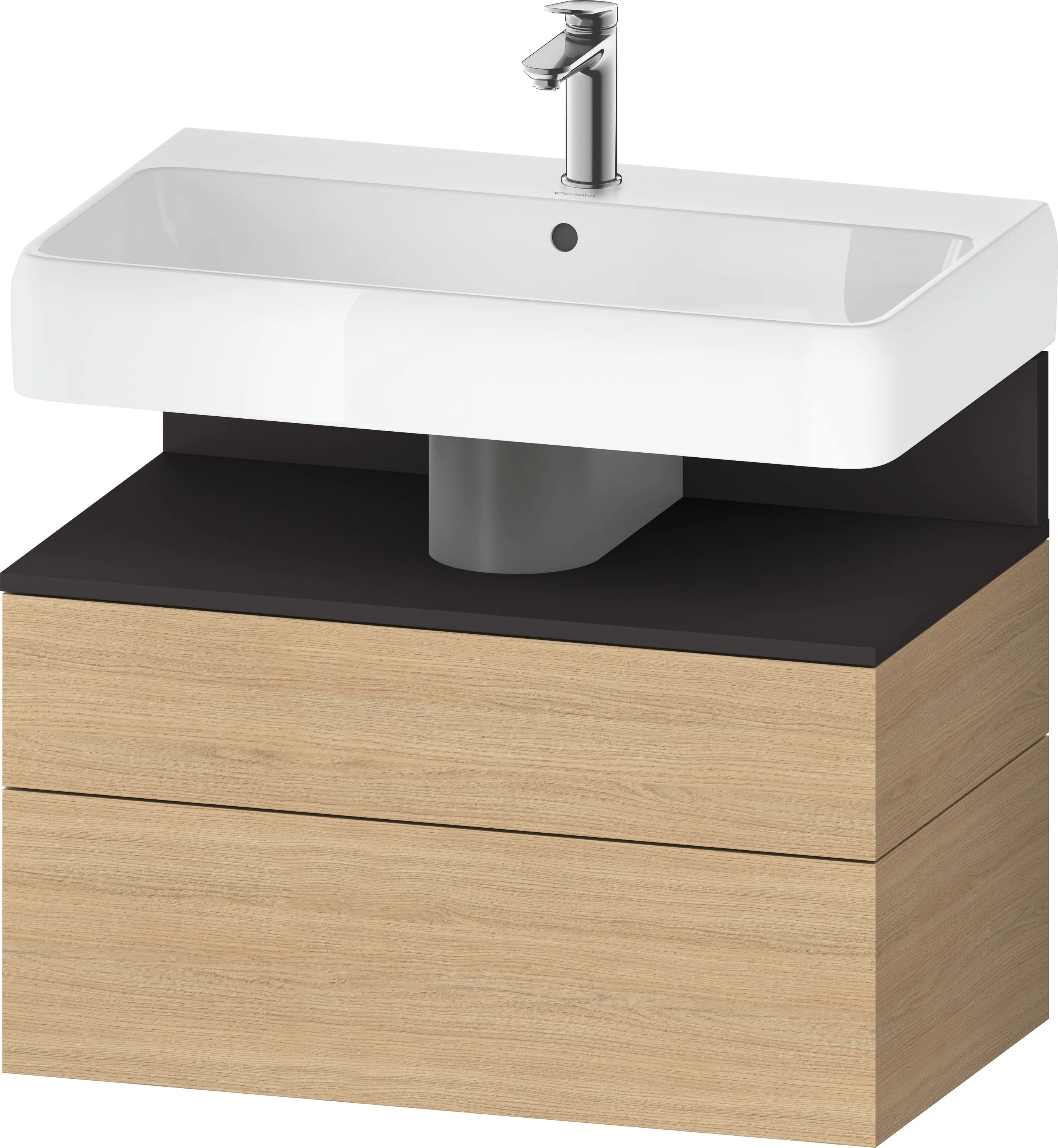 Duravit Waschtischunterschrank wandhängend „Qatego“ 79 × 59 × 47 cm, ohne Beleuchtung