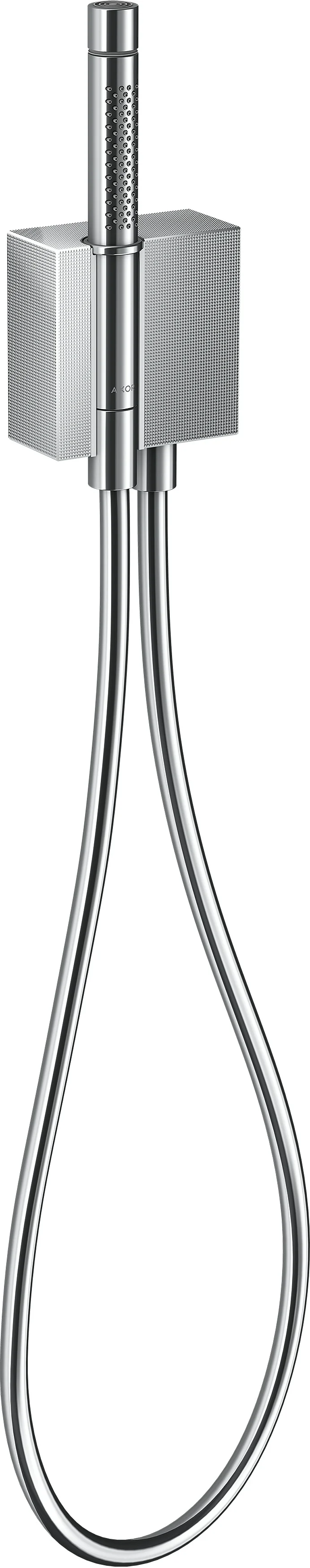 Hansgrohe AXOR Edge Portereinheit mit Stabhandbrause - Diamantschliff, Chrom, Brausekopf 68 x 24 mm, Schlauchlänge 1.250 mm Hansgrohe AXOR Edge Portereinheit mit Stabhandbrause - Diamantschliff, Chrom, Brausekopf 68 x 24 mm, Schlauchlänge 1.250 mm