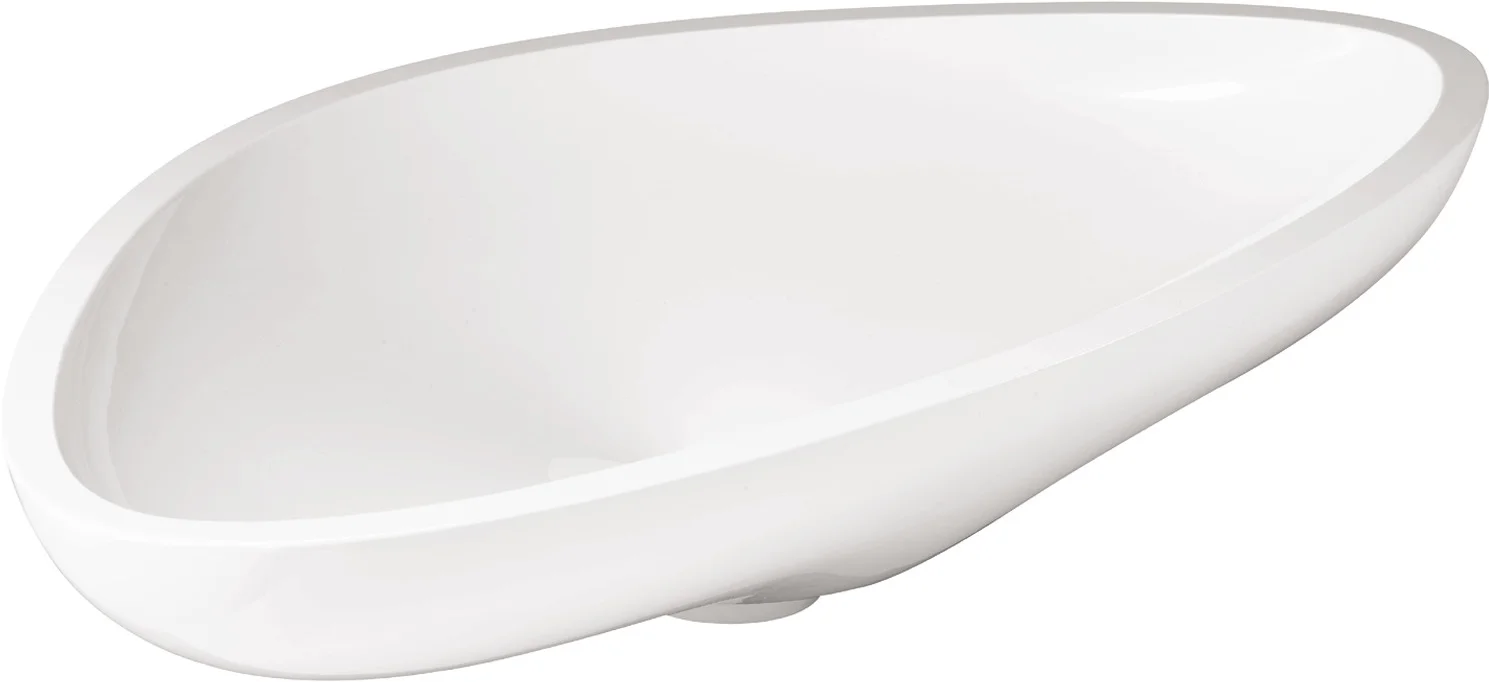 Hansgrohe Aufsatzwaschtisch AXOR Massaud, weiß, 800 x 450 mm Hansgrohe Aufsatzwaschtisch AXOR Massaud, weiß, 800 x 450 mm