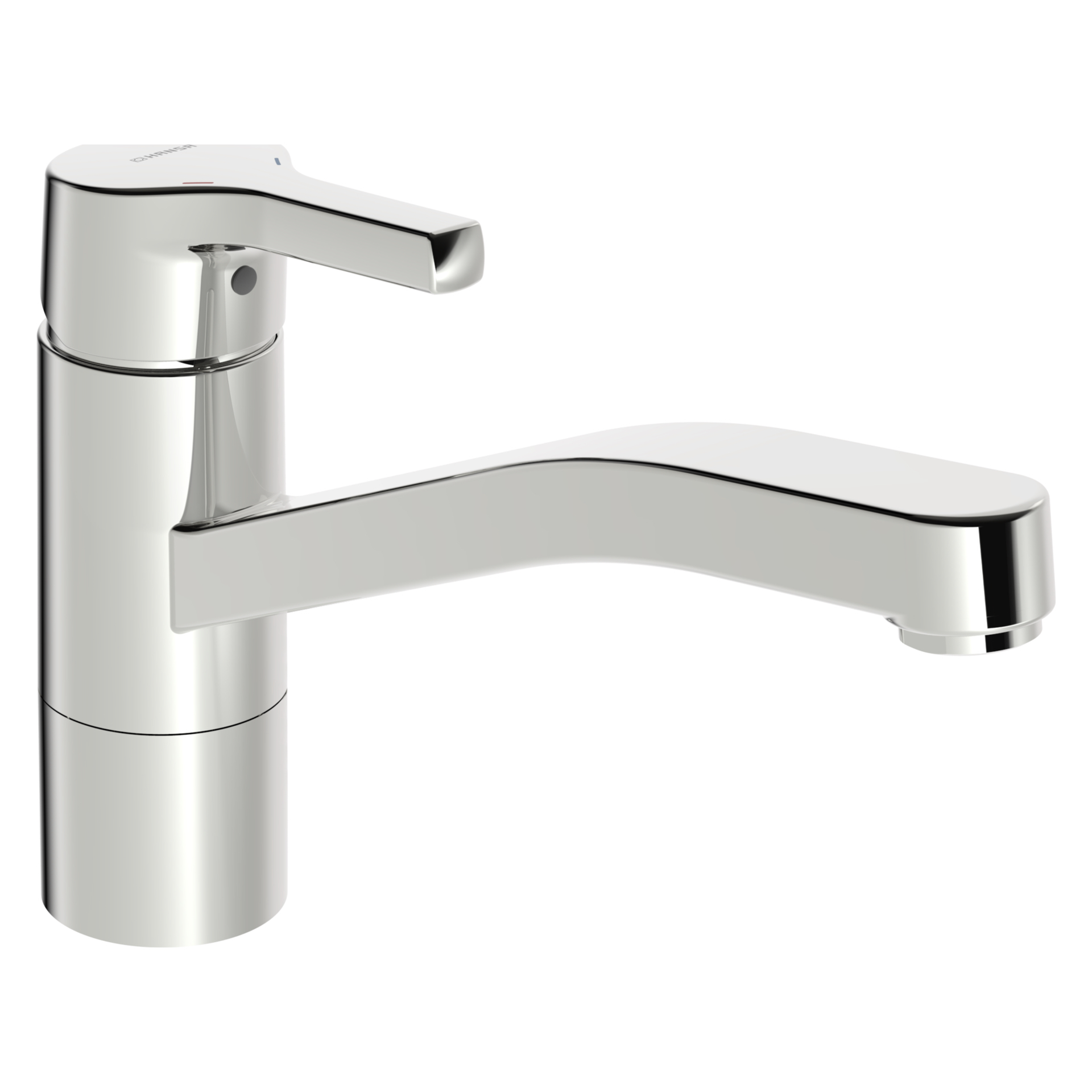 Hansa Einhand-Küchenarmatur „Paleno“ Ausladung 216 mm in chrom Hansa Einhand-Küchenarmatur „Paleno“ Ausladung 216 mm in chrom