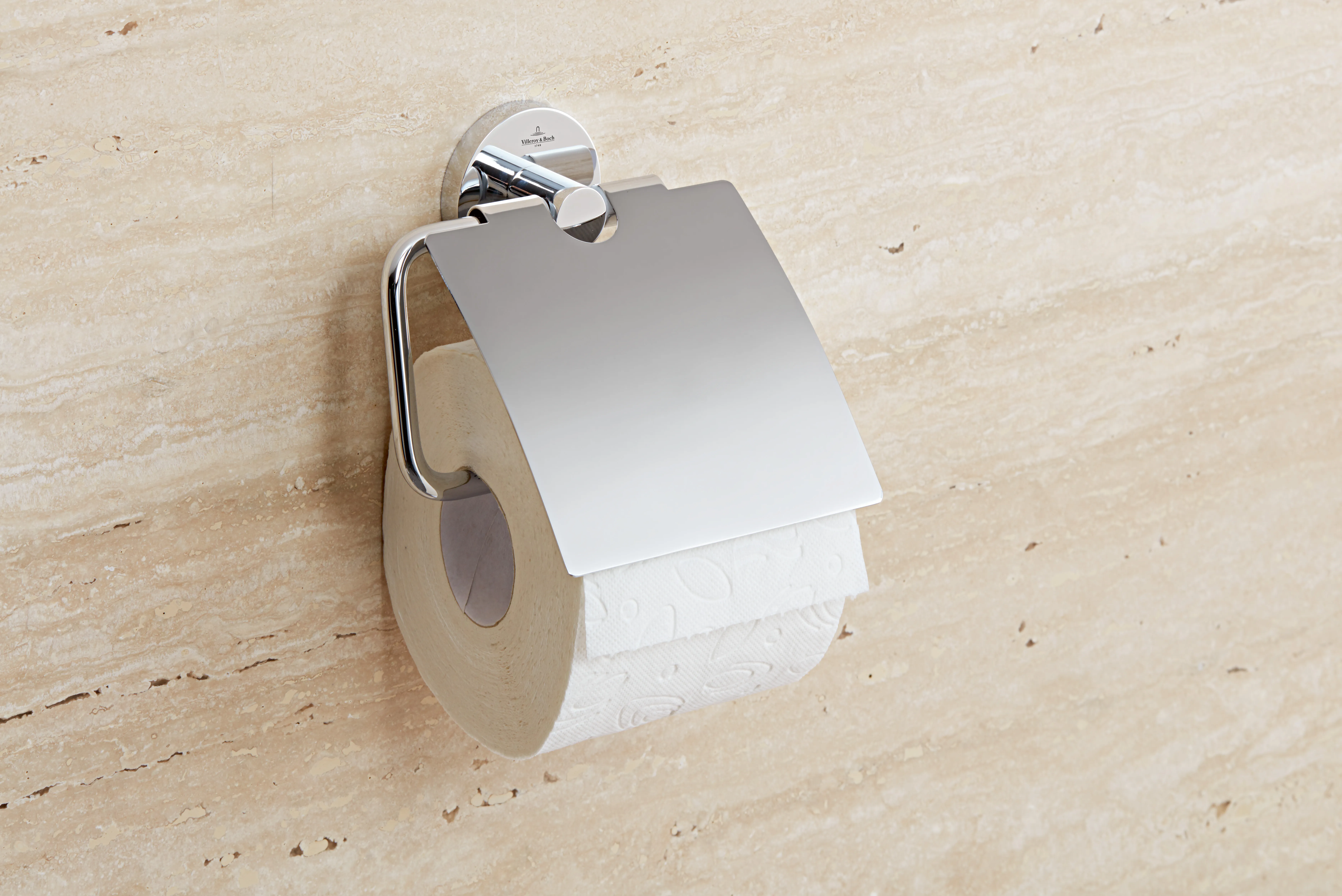 Villeroy & Boch Toilettenpapierhalter „Elements-Tender“ 13,4 × 3,8 × 13,2 cm in chrom, Befestigung verdeckt Villeroy & Boch Toilettenpapierhalter „Elements-Tender“ 13,4 × 3,8 × 13,2 cm in chrom, Befestigung verdeckt