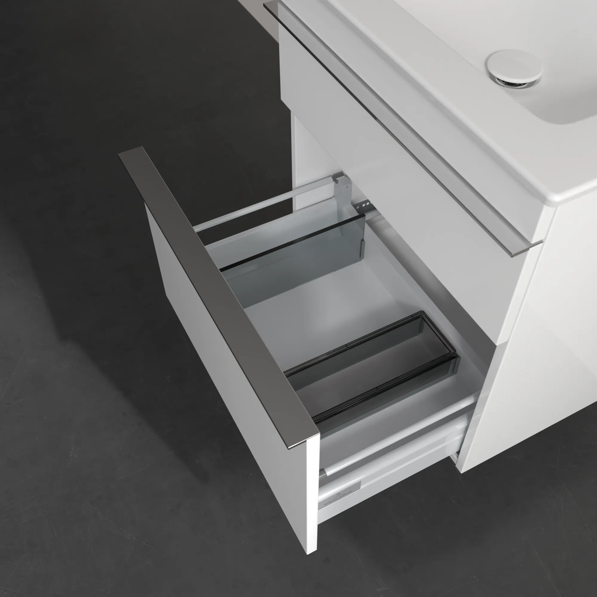 Villeroy & Boch Waschtischunterschrank „Venticello“ für Schrankwaschtisch 553 × 590 × 502 mm Glossy White, für Becken mittig