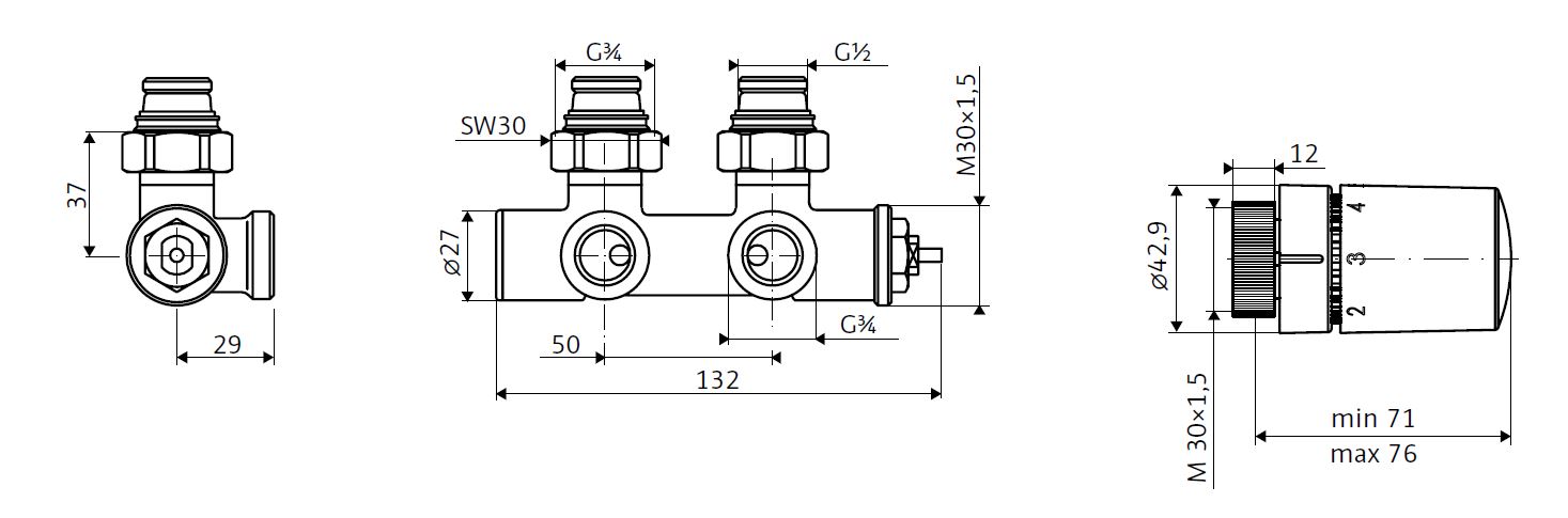 Mittelanschluss Wand Mittelanschluss Wand Ventil-Set-Eck, chr Mittelanschluss Wand Mittelanschluss Wand Ventil-Set-Eck, chr