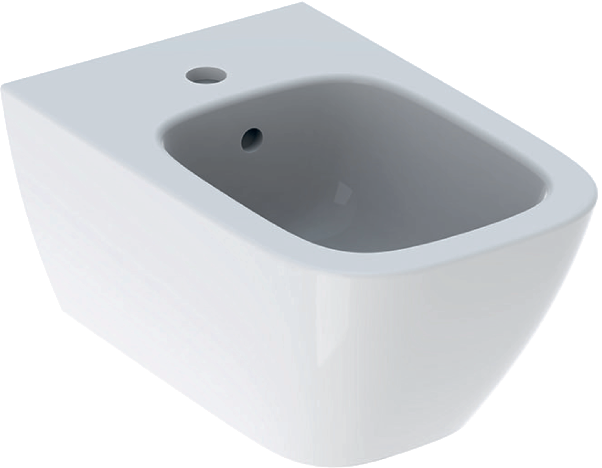 Wand-Bidet „Smyle Square“, mit Überlauf, Befestigung verdeckt 35 × 26 × 54 cm