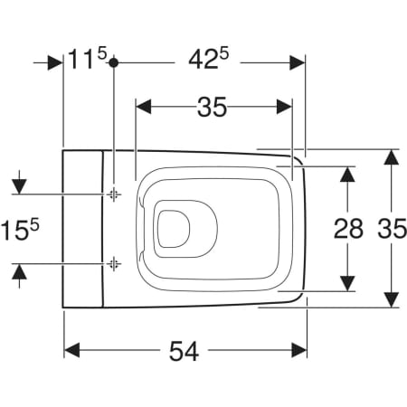Wand-Tiefspül-WC „Xeno2“ geschlossene Form 35 × 37,5 × 54 cm in weiß alpin mit KeraTect®, ohne Spülrand Wand-Tiefspül-WC „Xeno2“ geschlossene Form 35 × 37,5 × 54 cm in weiß alpin mit KeraTect®, ohne Spülrand