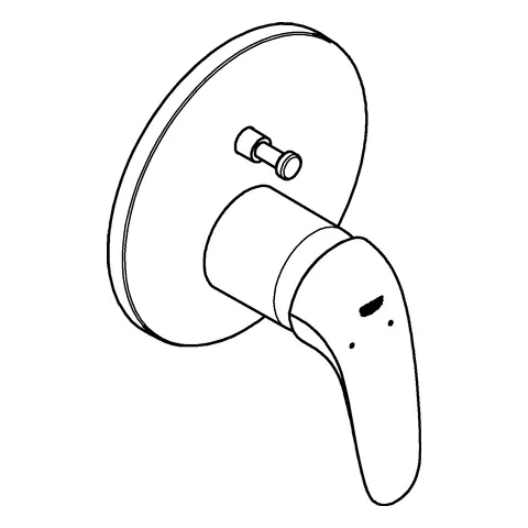 Einhand-Wannenbatterie Eurostyle 24047_3, Fertigmontageset für Rapido SmartBox, Hebel geschlossen, chrom Einhand-Wannenbatterie Eurostyle 24047_3, Fertigmontageset für Rapido SmartBox, Hebel geschlossen, chrom