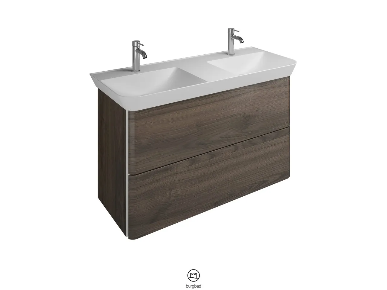 burgbad Iveo Migu-Waschtisch+WTU (SFEO120), Mineralguss-Waschtisch inkl. Waschtischunterschrank burgbad Iveo Migu-Waschtisch+WTU (SFEO120), Mineralguss-Waschtisch inkl. Waschtischunterschrank