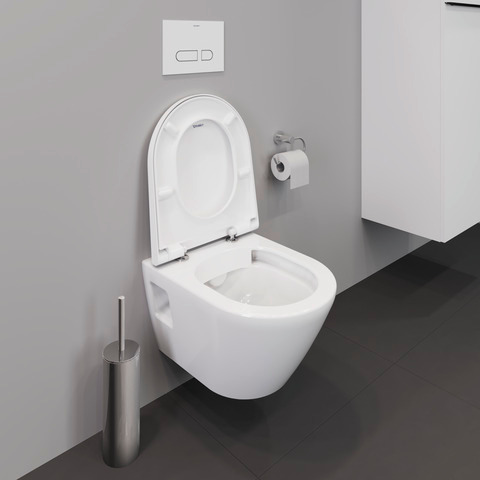 Wand-WC compact 480 mm D-Neo, weiß rimless, Tiefspüler Wand-WC compact 480 mm D-Neo, weiß rimless, Tiefspüler