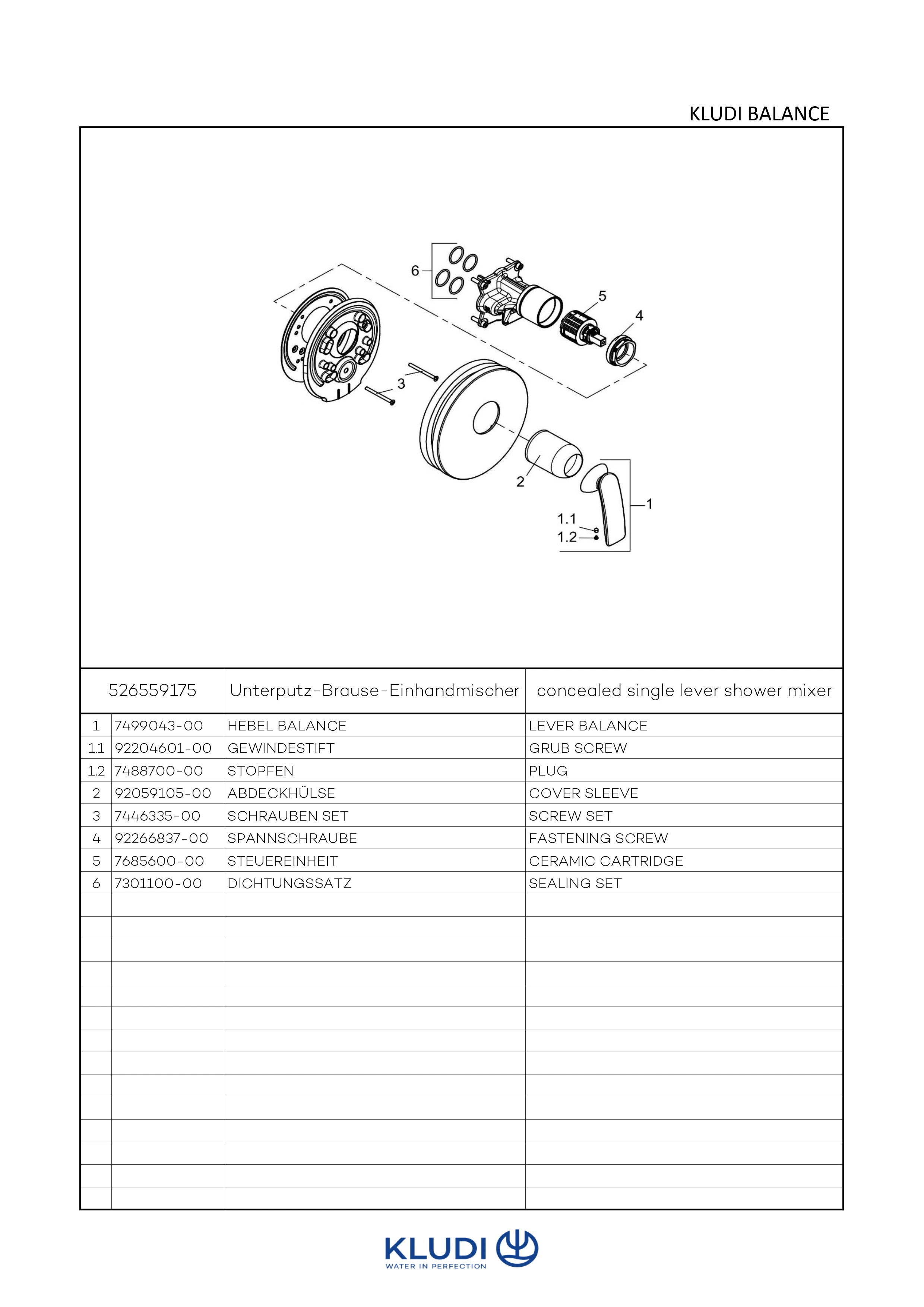 BALANCE UPBrauseEHM FeinbauSet mit Funktionseinheit weiß/chrom BALANCE UPBrauseEHM FeinbauSet mit Funktionseinheit weiß/chrom