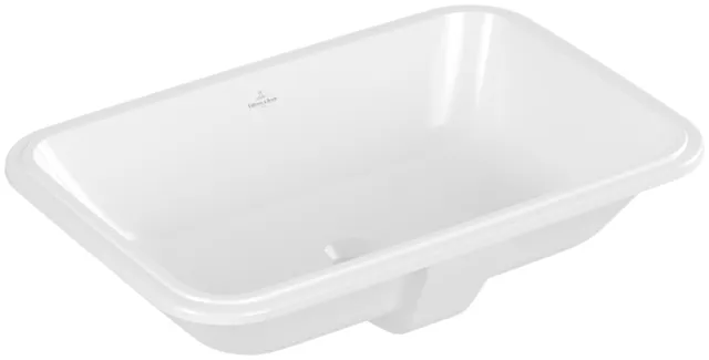 Villeroy & Boch Unterbauwaschtisch „Architectura“ 630 × 430 × 175 mm, ohne Hahnlochbohrung in Weiß Alpin Villeroy & Boch Unterbauwaschtisch „Architectura“ 630 × 430 × 175 mm, ohne Hahnlochbohrung in Weiß Alpin