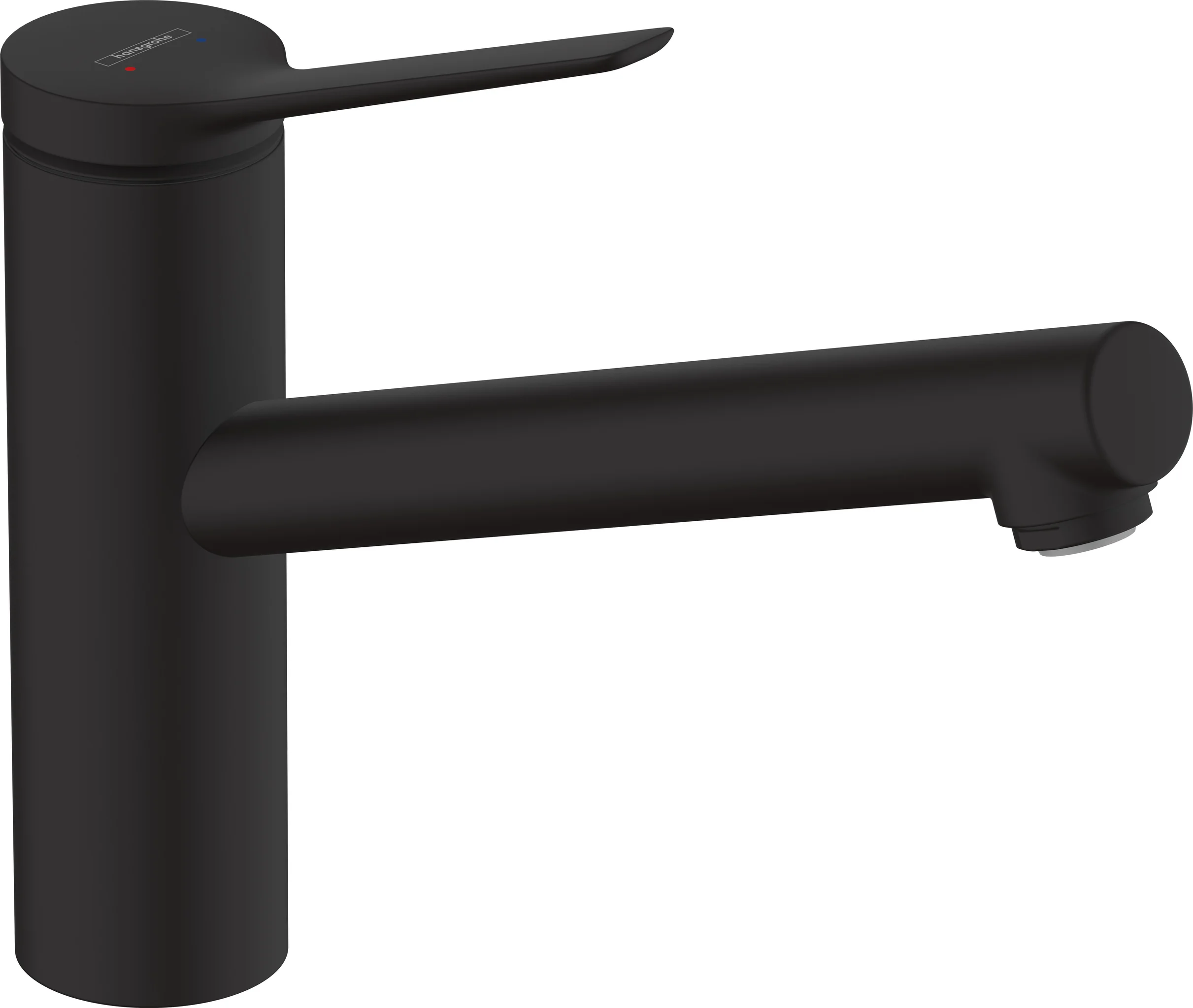 Hansgrohe Zesis M33 Einhebel-Küchenmischer 150, Niederdruck, 1 Jet, Mattschwarz