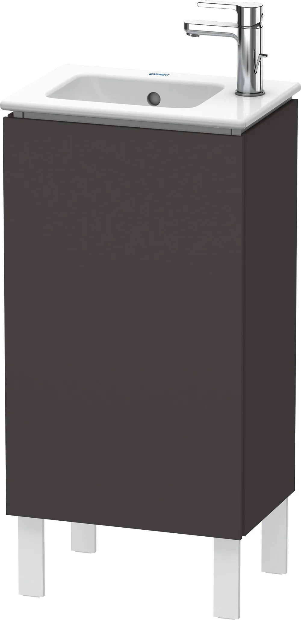 Duravit Waschtischunterschrank bodenstehend „L-Cube“ 42 × 70,4 × 29,4 cm Graphit Supermatt Duravit Waschtischunterschrank bodenstehend „L-Cube“ 42 × 70,4 × 29,4 cm Graphit Supermatt