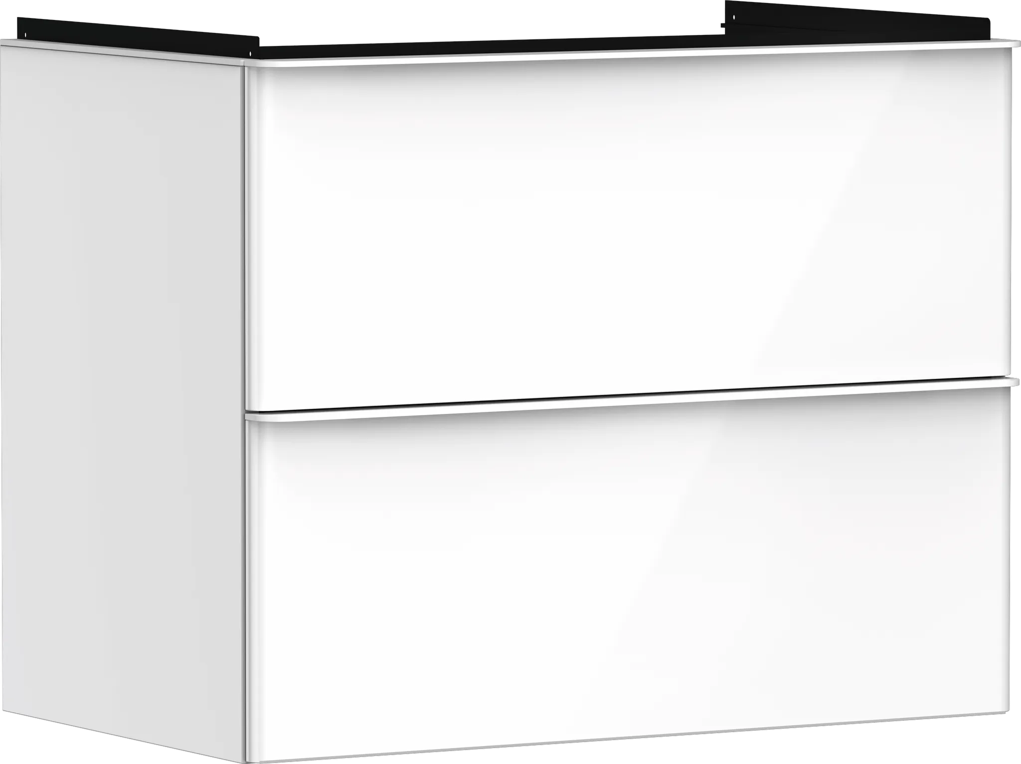 Xelu Q Waschtischunterschrank Weiß Hochglanz 780/475 mit 2 Schubkästen für Waschtisch Chrom Xelu Q Waschtischunterschrank Weiß Hochglanz 780/475 mit 2 Schubkästen für Waschtisch Chrom