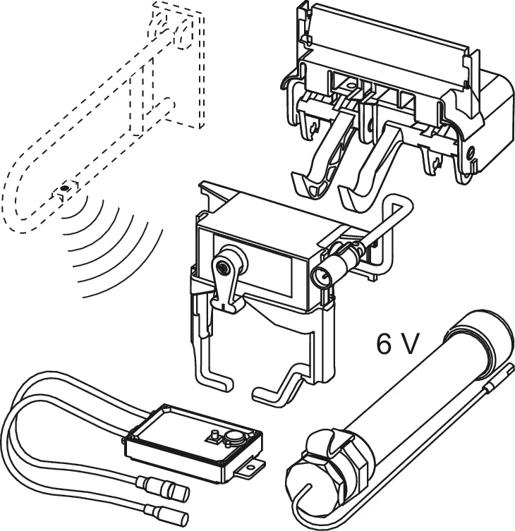 planus WC-Fernauslösung Funk für Stützklappgriffe, 6 V-Batterie planus WC-Fernauslösung Funk für Stützklappgriffe, 6 V-Batterie