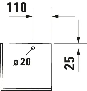 Halbsäule Happy D.2 für 231680, 261665, 231660, weiß