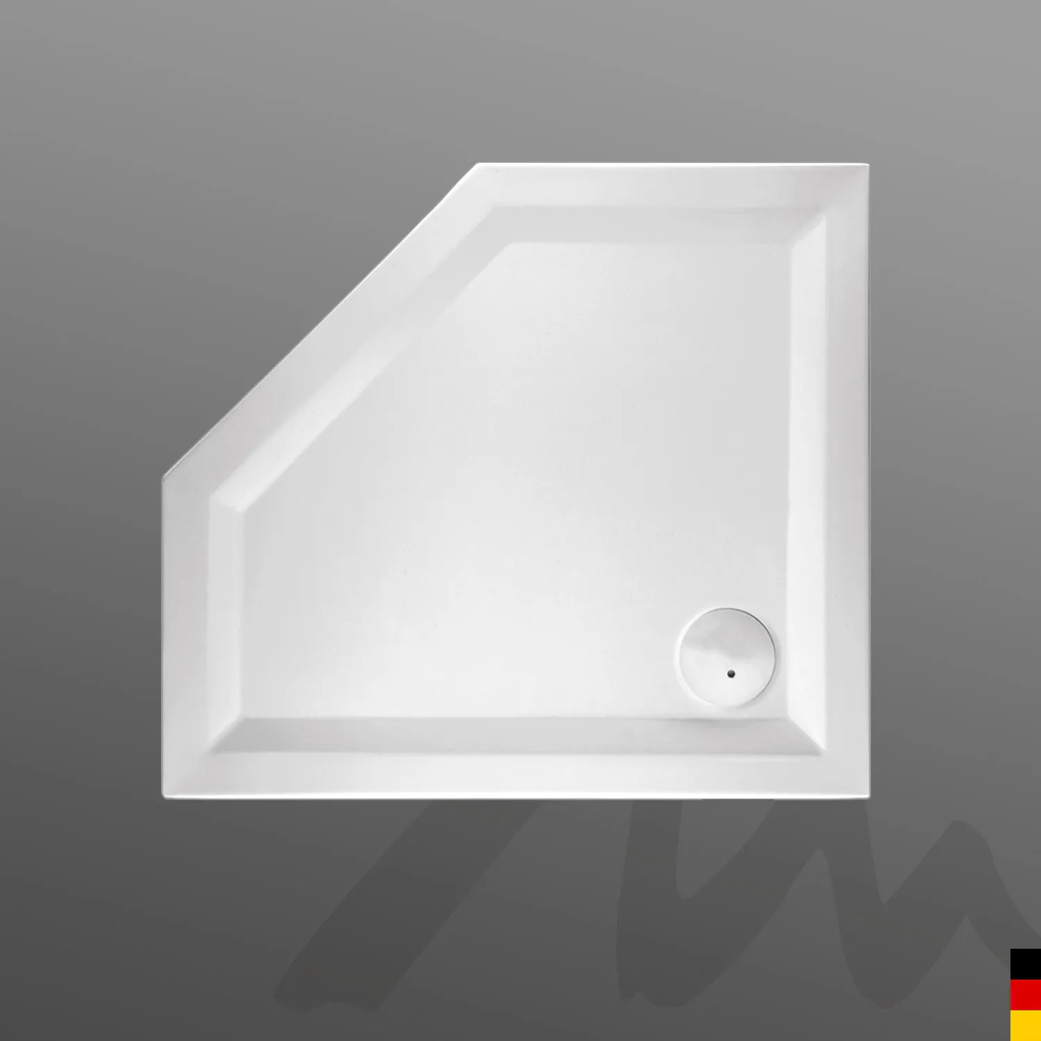 Mauersberger Acryl-Duschwannen-Einheit circi 100⁄90 li, 1-teilig mit Dichtvlies, weiß Mauersberger Acryl-Duschwannen-Einheit circi 100⁄90 li, 1-teilig mit Dichtvlies, weiß