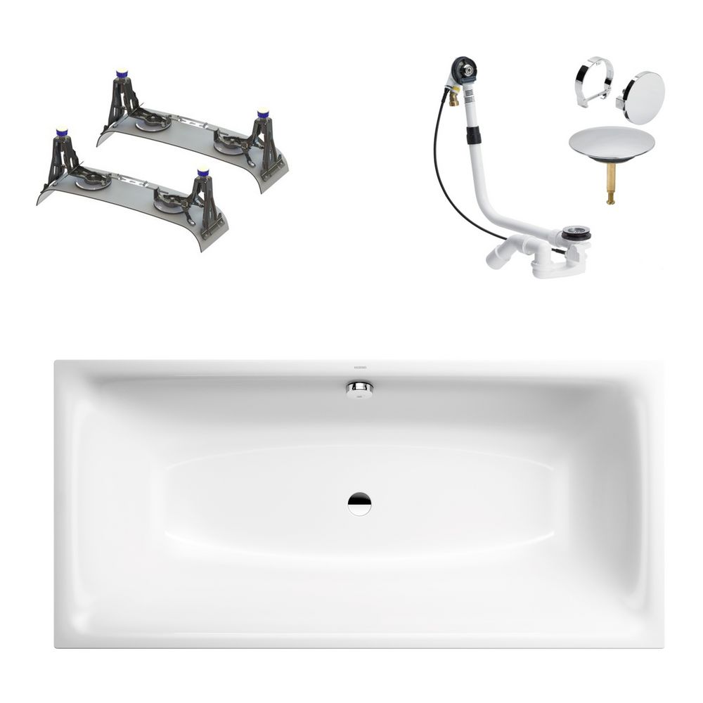 Set Badewanne Silenio 170 × 75 cm mit Füßen und Ablauf, ,, , Set Badewanne Silenio 170 × 75 cm mit Füßen und Ablauf, ,, ,